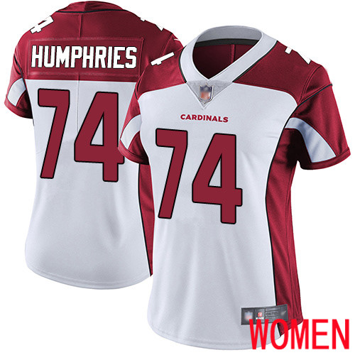 Arizona Cardinals Limited White Women D.J. Humphries Road Jersey NFL Football #74 Vapor Untouchable